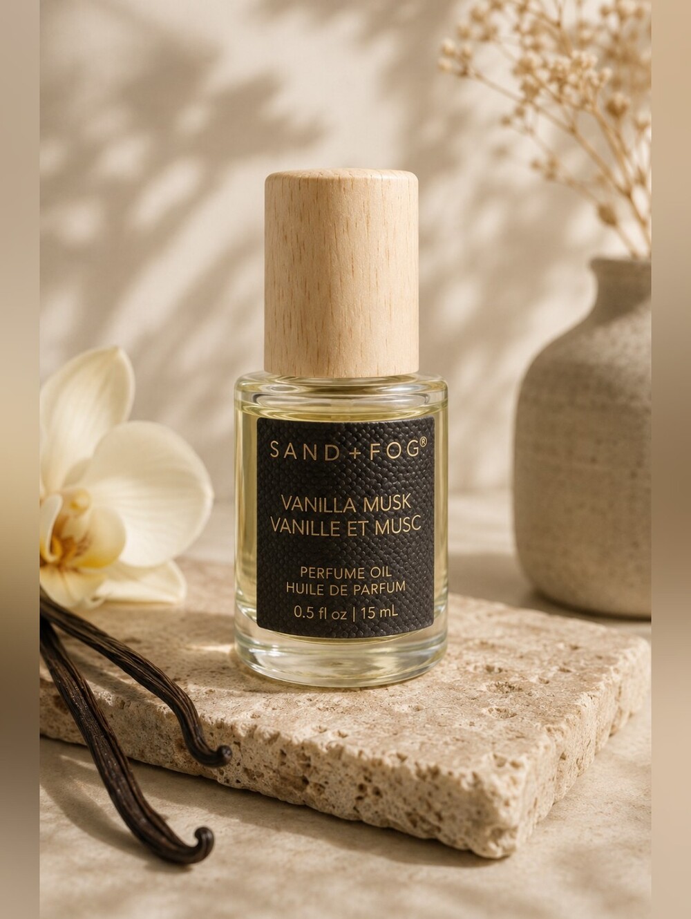 SAND + FOG Vanilla Musk Perfume Oil 15 ML Roller